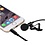 Ntech Ntech - Microfoon Geschikt voor iPad, iPhone en Android smartphones - 3.5mm Aansluiting met Lavalier Lapel Clip Zwart