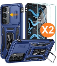 Ntech Hoesje Geschikt voor Samsung Galaxy S24 hoesje backcover Blauw