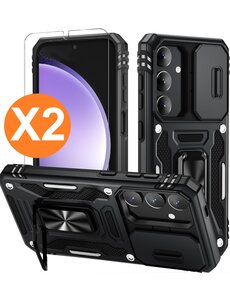 Ntech Hoesje Geschikt voor Samsung Galaxy S24 Plus hoesje backcover Zwart