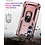 Ntech Hoesje Geschikt voor Samsung A05s Hoesje Rose Goud Anti-Shock Hybrid Armor hoesje  Met Draaibare Ring Houder - Samsung Galaxy A05s Screenprotector 2 pack