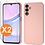 Ntech Hoesje geschikt voor Samsung Galaxy A15 Hoesje siliconen Pink Sand zacht siliconen hoesje TPU - met Samsung A15 Screenprotector - 2 stuks