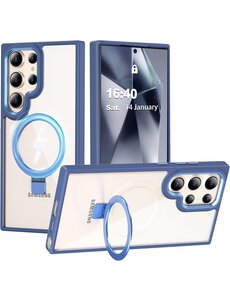 Ntech Hoesje Geschikt voor Samsung Galaxy S24 Ultra hoesje Blauw