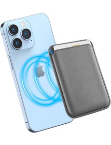 Ntech Kaarthouder Gray Geschikt Voor Magsafe wallet iPhone 12/13/14/15