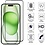 oTronica Screenprotector Geschikt voor iPhone 15 Plus Screenprotector Bescherm Glas Full Cover Zwart 2pack