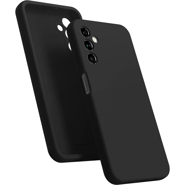 Ntech Hoesje geschikt voor Samsung Galaxy A14 hoesje Siliconen cover Zwart soft backcover