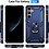 Ntech Hoesje Geschikt voor Samsung Galaxy S24 hoesje Hybrid Armor Anti-Shock hoesje Blauw - Galaxy S24 5G Hoesje kickstand Ring houder cover TPU backcover hoesje