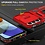 Ntech Hoesje Geschikt voor Samsung Galaxy A15 5G hoesje backcover Rood met Met Draaibare Ring Houder en camera bescherming - Galaxy A15 5G Screenprotector - 2 stuks