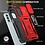 Ntech Hoesje Geschikt voor Samsung Galaxy A15 5G hoesje backcover Rood met Met Draaibare Ring Houder en camera bescherming - Galaxy A15 5G Screenprotector - 2 stuks