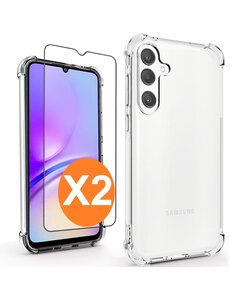 Ntech Hoesje Geschikt voor Samsung Galaxy A55 5G hoesje transparant Anti Shock silicone