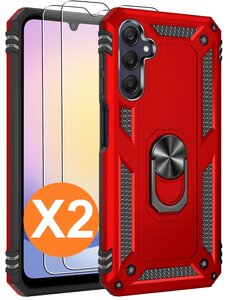 Ntech Hoesje Geschikt voor Samsung Galaxy A25 Hoesje Rood