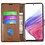 Ntech Hoesje geschikt voor Samsung Galaxy A35 5G hoesje bookcase Bruin - Met screenprotector tempered glass voor  Galaxy A35 - 2x