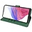 Ntech Hoesje geschikt voor Samsung Galaxy A35 5G hoesje bookcase Groen - Met screenprotector tempered glass voor  Galaxy A35 - 2x
