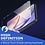 Ntech Hoesje geschikt voor Samsung Galaxy A55 5G hoesje bookcase Blauw - Met screenprotector tempered glass voor  Galaxy A55 - 2x