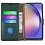Ntech Hoesje geschikt voor Samsung Galaxy A55 5G hoesje bookcase Groen - Met screenprotector tempered glass voor  Galaxy A55 - 2x