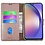 Ntech Hoesje geschikt voor Samsung Galaxy A55 5G hoesje bookcase Rose Goud - Met screenprotector tempered glass voor  Galaxy A55 - 2x