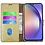 Ntech Hoesje geschikt voor Samsung Galaxy A55 5G hoesje bookcase Goud - Met screenprotector tempered glass voor  Galaxy A55 - 2x