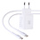 Ntech USB C Adapter + USB C kabel / USB C snellader Geschikt voor Samsung Galaxy A16 / A26 / A36 / A56 met USB C naar USB C kabel 1M - 20W - Geschikt voor Samsung Galaxy S25 / S25 Ultra