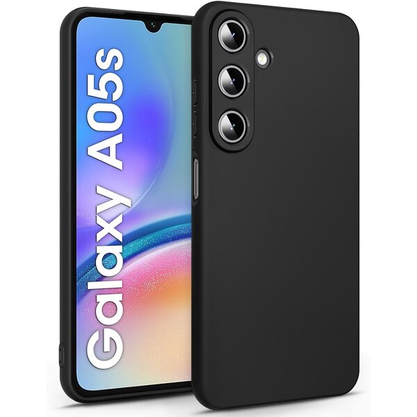 Ntech  Hoesje geschikt voor Samsung Galaxy A05s hoesje Siliconen cover Zwart backcover