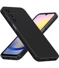 Ntech Hoesje geschikt voor Samsung Galaxy A24 hoesje Siliconen cover Zwart