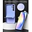 Ntech Hoesje geschikt voor Samsung Galaxy A55 siliconen hoesje Lila zacht TPU backcover - Met gehard glas screenprotector - 2 stuks