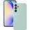 Ntech Hoesje geschikt voor Samsung Galaxy A55 siliconen hoesje Mint Groen zacht TPU backcover - Met gehard glas screenprotector - 2 stuks