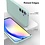 Ntech Hoesje geschikt voor Samsung Galaxy A55 siliconen hoesje Mint Groen zacht TPU backcover - Met gehard glas screenprotector - 2 stuks
