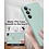 Ntech Hoesje geschikt voor Samsung Galaxy A55 siliconen hoesje Licht Blauw zacht TPU backcover - Met gehard glas screenprotector - 2 stuks