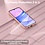 Ntech Hoesje geschikt voor Samsung Galaxy A55 siliconen hoesje Pink Sand zacht TPU backcover - Met gehard glas screenprotector - 2 stuks