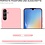 Ntech Hoesje geschikt voor Samsung Galaxy A35 siliconen hoesje Licht Roze zacht TPU backcover - Met gehard glas screenprotector - 2 stuks