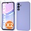 Ntech Hoesje geschikt voor Samsung Galaxy A35 siliconen hoesje Lila zacht TPU backcover - Met gehard glas screenprotector - 2 stuks