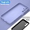 Ntech Hoesje geschikt voor Samsung Galaxy A35 siliconen hoesje Lila zacht TPU backcover - Met gehard glas screenprotector - 2 stuks