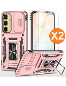 Ntech Hoesje Geschikt voor Samsung Galaxy A35 hoesje backcover Rose Goud