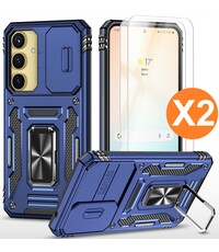 Ntech Hoesje Geschikt voor Samsung Galaxy A35 hoesje backcover Blauw