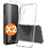 Ntech Hoesje geschikt voor Samsung Galaxy Xcover 7 Hoesje transparant - Anti Shock silicone hoesje Galaxy Xcover 7 case met 2 Pack Screenprotector tempered glass voor Samsung Xcover 7