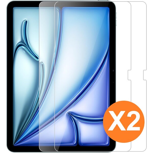 Ntech Screenprotector Geschikt voor iPad Air 11 / iPad Air M3 en Air M2 - 2024 / 2025 - Screenprotector 11 Inch - Gehard Glas - Glas Protector - 2 PACK