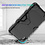 Ntech Tablet hoes Geschikt voor Samsung Galaxy Tab A9 hoes Extreme Robuust Armor Case Hoesje - Tablet hoes Samsung tab A9 screenprotector Ingebouwde Extreme protectie Army Backcover hoes - Ntech
