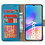 Ntech Hoesje geschikt voor Samsung Galaxy A05s bookcase met pasjeshouder - Blauw