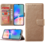 Ntech Hoesje geschikt voor Samsung Galaxy A05s bookcase met pasjeshouder - Goud