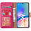 Ntech Hoesje geschikt voor Samsung Galaxy A05s bookcase met pasjeshouder - Roze
