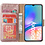 Ntech Hoesje geschikt voor Samsung Galaxy A05s bookcase met pasjeshouder - Rosé goud