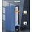 Ntech Ntech Tablet Hoes Geschikt voor Samsung Galaxy Tab A9 Plus hoes Trifold Bookcase - Donker Blauw