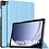 Ntech Ntech Tablet Hoes Geschikt voor Samsung Galaxy Tab A9 Plus hoes Trifold Bookcase - Licht Blauw