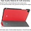 Ntech Ntech Tablet Hoes Geschikt voor Samsung Galaxy Tab A9 Plus hoes Trifold Bookcase - Rood