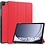 Ntech Ntech Tablet Hoes Geschikt voor Samsung Galaxy Tab A9 Plus hoes Trifold Bookcase - Rood