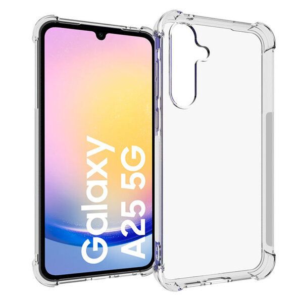 Ntech Transparant Hoesje geschikt voor Samsung Galaxy A25 - Shock Proof case - Siliconen hoesje
