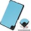 Ntech Ntech Tablet Hoes Geschikt voor Samsung Galaxy Tab A9 hoes Trifold Bookcase - Licht Blauw
