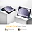 Ntech Ntech Tablet Hoes Geschikt voor Samsung Galaxy Tab A9 hoes Trifold Bookcase - Licht Blauw
