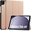 Ntech Ntech Tablet Hoes Geschikt voor Samsung Galaxy Tab A9 hoes Trifold Bookcase - Rose Goud