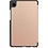 Ntech Ntech Tablet Hoes Geschikt voor Samsung Galaxy Tab A9 hoes Trifold Bookcase - Rose Goud