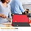 Ntech Ntech Tablet Hoes Geschikt voor Samsung Galaxy Tab A9 hoes Trifold Bookcase - Rood